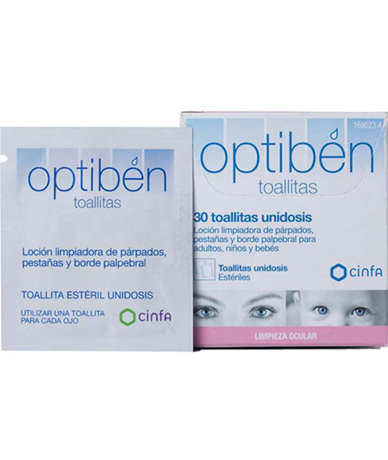 MasParafarmacia :Compra Optiben Toallitas Oculares 30 uds